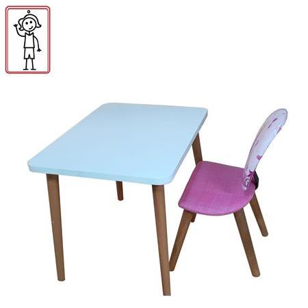 Prenses Çocuk Ders Çalışma oyun Faliyet Masa Takımı Ahşap Gürgen @Depolife İlk ofisim serisi