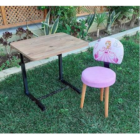 Prenses sindirella desenli ilk okul Çocuk Ders Çalışma Faliyet Sandalye Masa Takımı Çocuk odası seti